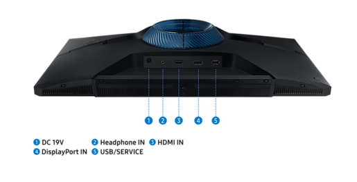 SAMSUNG monitor Odyssey G3 LS24AG300NRXEN Gaming, FULL HD  1920x1080, 24 VA, 250 cd/m2, AMD FreeSync, Black Equalizer, HDMI, DP, 144Hz, 1ms
