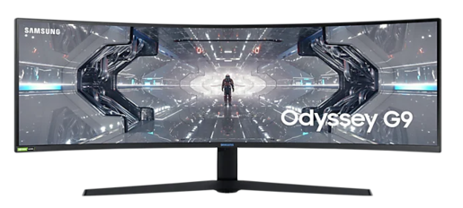 SAMSUNG monitor Odyssey G9 LC49G95TSSRXEN  Gaming, DQHD 5120x1440, 49 VA, 300 cd/m2, AMD FreeSync Premium, HDMI, DP, USB, HDR10+, 240Hz, 1ms
