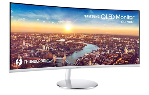 SAMSUNG monitor CJ79 LC34J791WTPXEN Zakrivljeni, UWQHD 3440x1440, 34 VA, 300 cd/m2, AMD FreeSync, Thunderbolt 3 Daisy Chain, HDMI, DP,USB, Zvučnici, 100Hz, 4ms