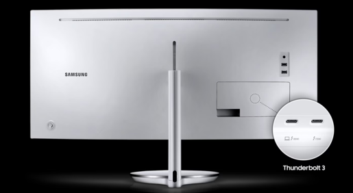 SAMSUNG monitor CJ79 LC34J791WTPXEN Zakrivljeni, UWQHD 3440x1440, 34 VA, 300 cd/m2, AMD FreeSync, Thunderbolt 3 Daisy Chain, HDMI, DP,USB, Zvučnici, 100Hz, 4ms