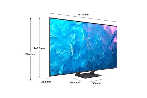 SAMSUNG QLED televizor QE55Q70CATXXH, 4K Ultra HD, Smart TV, 120 Hz Motion Xcelerator Turbo+, Quantum 4K procesor, Quantum HDR, Titan Gray  **MODEL 2023**