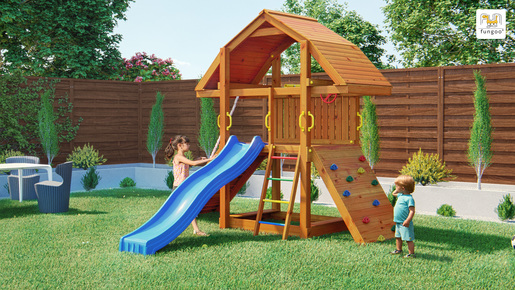 Fungoo drveno dječije igralište Buffalo toranj