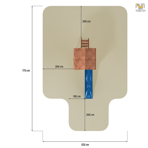 Fungoo drveno dječje igralište Joy toranj