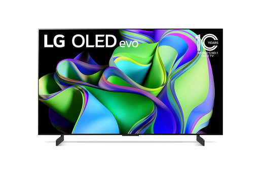 LG OLED evo televizor OLED42C32LA, 4K Ultra HD, Smart TV, webOS, 120 Hz, Brightness Booster, Procesor α9 AI 4K Gen6, HDMI 2.1, Apple Airplay2, Magični daljinski, Crni  **MODEL 2023**