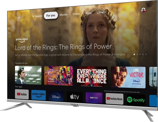 TESLA LED televizor 32S635SHS, HD Ready, Smart TV, Google TV™, Silver