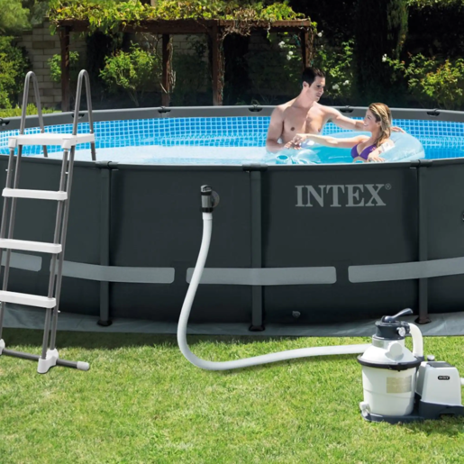 Intex Ultra XTR bazen 488 x 122 cm, pješčana pumpa, merdevine, pokrivač, podloga - 67026