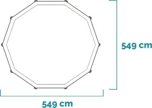 Intex Prism Frame bazen 549 x 122 cm sa pumpom, merdevine, podloga, prekrivač - 55722