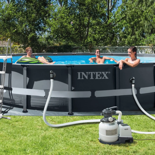 Intex Ultra XTR bazen 610 x 122 cm, pješčana pumpa, merdevine, podloga, prekrivač - 60498