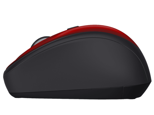 Trust miš Yvi+ Silent Wireless crveni, sa tihim tipkama, 800-1600 dpi, optički, 4 tipke