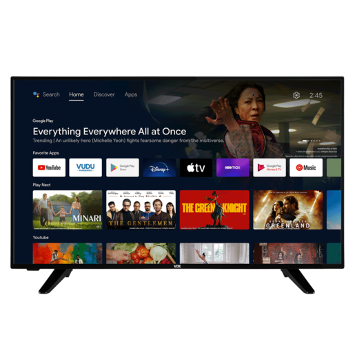 VOX LED televizor 43VAF550B, Full HD, Smart TV, Android, Crni