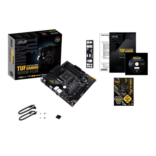ASUS matična ploča TUF GAMING B550M-PLUS, AMD B550, AM4, 4xDDR4, HDMI, DP, 2xM.2, RAID, micro ATX