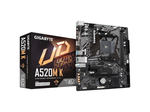 Gigabyte matična ploča A520M K V2 G10, AM4, 2xDDR4, M.2, 4xSATA, 6xUSBVGA, HDMI, mATX,