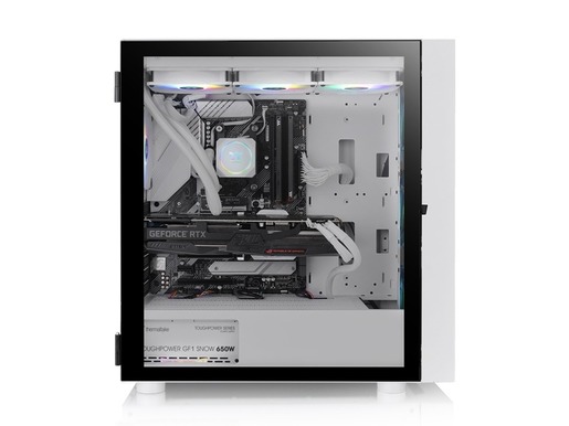 Thermaltake kućište H570 TG ARGB Snow Mid tower, tempered glass, 3x 120mm ARGB Lite fan