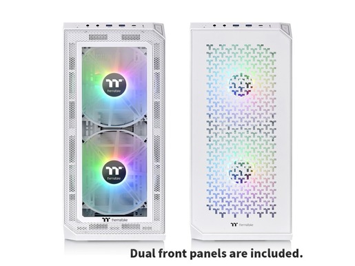 Thermaltake kućište View 300 MX Snow Mid tower, tempered glass 2x 200mm ARGB PWM fan, 1x 120mm ARGB