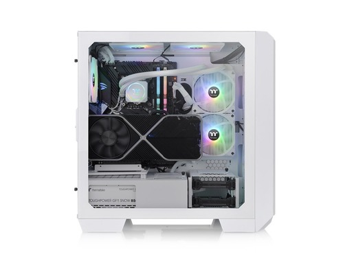 Thermaltake kućište View 300 MX Snow Mid tower, tempered glass 2x 200mm ARGB PWM fan, 1x 120mm ARGB