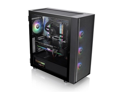 Thermaltake kućište H570 TG ARGB Mid tower, tempered glass, 3x 120mm ARGB Lite fan