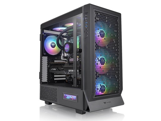 Thermaltake kućište Ceres 500 TG ARGB Mid tower, SPCC, 3x CT140 ARGB fan, 1x CT140 ARGB fan