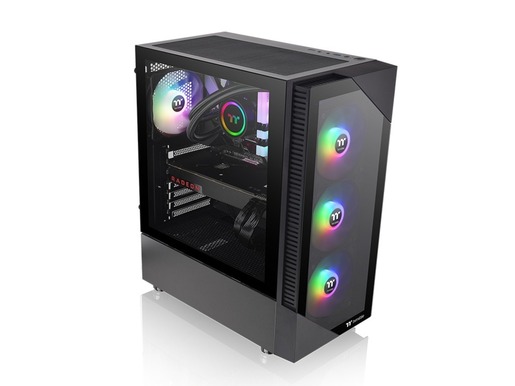 Thermaltake kućište View 200 TG ARGB Mid tower, Tempered glass, 3x 120mm ARGB Lite fan