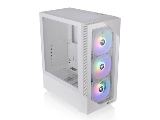Thermaltake kućište View 200 ARGB Snow Mid tower, tempered glass, 3x 120mm ARGB Lite fan