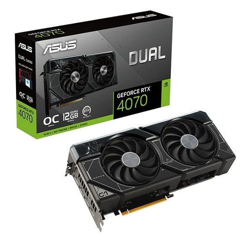 ASUS grafička kartica DUAL RTX 4070 12GB GDDR6X 192bit, HDMI, 3xDP