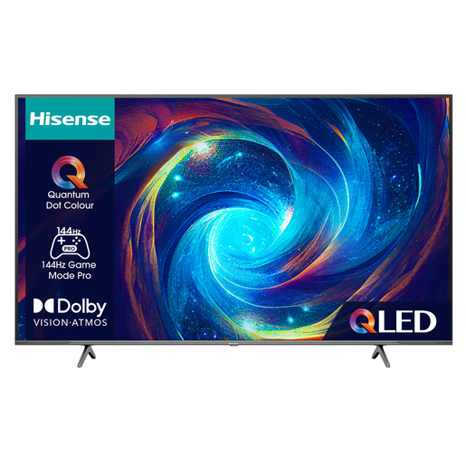 Hisense QLED televizor 75E7KQ PRO, 4K Ultra HD, Smart TV, VIDAA U7, Dolby Vision IQ™ HDR, Game Mode Pro 144 Hz VRR, Tamno Sivi   **MODEL 2023**