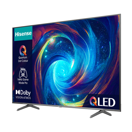 Hisense QLED televizor 75E7KQ PRO, 4K Ultra HD, Smart TV, VIDAA U7, Dolby Vision IQ™ HDR, Game Mode Pro 144 Hz VRR, Tamno Sivi   **MODEL 2023**