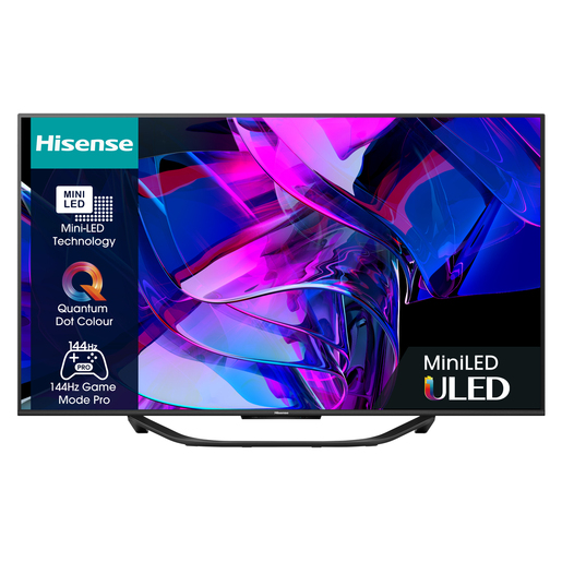 Hisense ULED televizor 55U7KQ, 4K Ultra HD, Smart TV, VIDAA U7, Quantum Dot Colour, 144Hz Game Mode Pro, Mini-LED Full Array Local Dimming, Crni   **MODEL 2023**