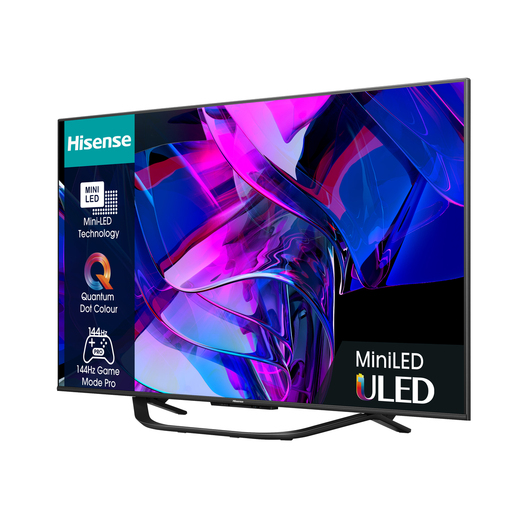 Hisense ULED televizor 55U7KQ, 4K Ultra HD, Smart TV, VIDAA U7, Quantum Dot Colour, 144Hz Game Mode Pro, Mini-LED Full Array Local Dimming, Crni   **MODEL 2023**