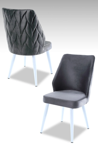 Mymassa stolica Puffy / siva / 4 komada