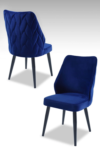 Mymassa stolica Puffy / plava / 4 komada