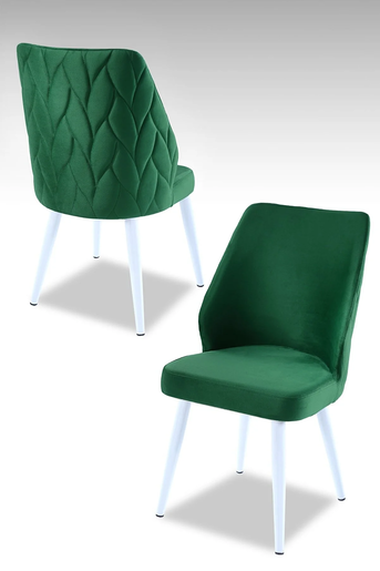 Mymassa stolica Puffy / zelena / 4 komada