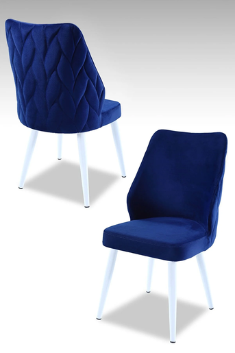 Mymassa stolica Puffy / plava / 4 komada