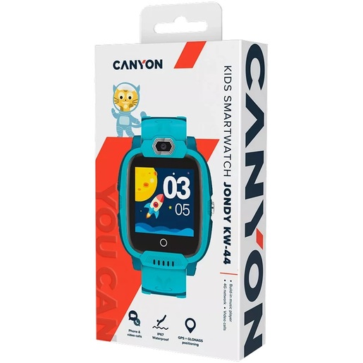 CANYON Jondy dječiji pametni sat  CNE-KW44GB, LTE, Nano SIM card, Dvosmjerni pozivi, Tekstualne poruke, Zeleni