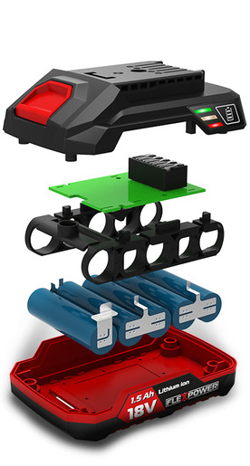 Praktik Tools baterija Flexpower 4.0Ah 18V PTQB40