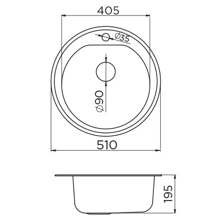 Metalac sudoper xVenera / bijeli