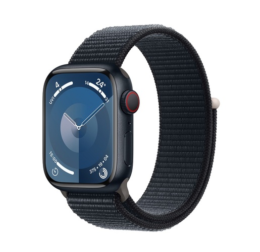 Apple Watch S9 GPS, 45mm, Midnight Aluminium Case, Midnight Sport Loop
