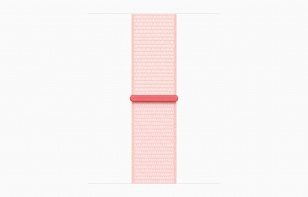 Apple Watch S9 GPS, 41mm, Pink Aluminium Case, Light Pink Sport Loop