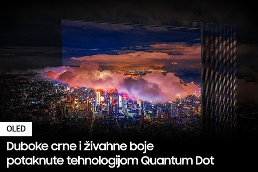 SAMSUNG OLED televizor QE55S95CATXXH, 4K Ultra HD, Smart TV, Neural Quantum Processor 4K, VRR 144 Hz, Quantum HDR OLED+ tehnologija,  Titan Black  
