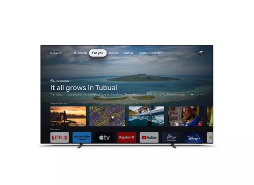 PHILIPS OLED televizor 65OLED718/12, 4K Ultra HD, Smart TV, Android, Google TV™, Ambilight, VRR 120 Hz, Metalni okvir   **MODEL 2023**