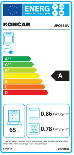 Končar pećnica UPO654IV