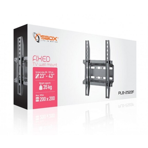 SBOX Zidni nosač PLB-2522F fiksni,23”-43”, VESA 200x200