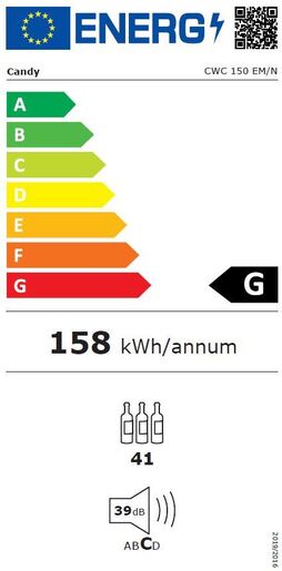 Candy frižider za vino CWC 150 EM/N