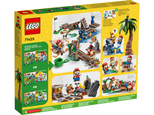 LEGO Super Mario™ Vožnja rudarskim kolicima Diddyja Konga – proširena staza 71425