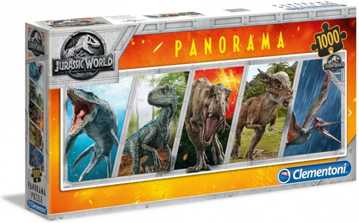 Clementoni puzzle 1000 Panorama Jurassic world 39471