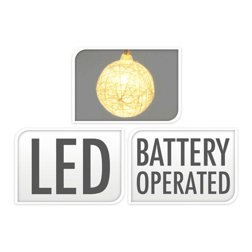 Koopman lampice dekoracija od rafije 4 cm, dužina 150 cm 10/1