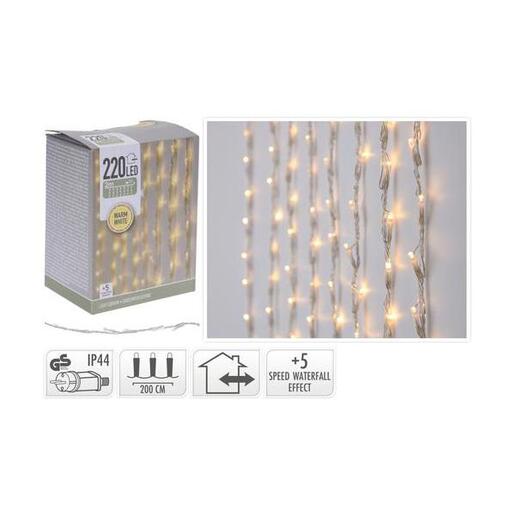 Koopman LED lampice zavjesa 220/1, dužina 200 cm / toplo bijela