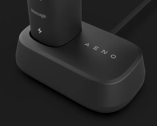 AENO Sonic električna četkica DB4: crna, 9 scenarija pranja, bežično punjenje; 4 glave; putna torbica; 46000 rpm, 40 dana bez punjenja; IPX7