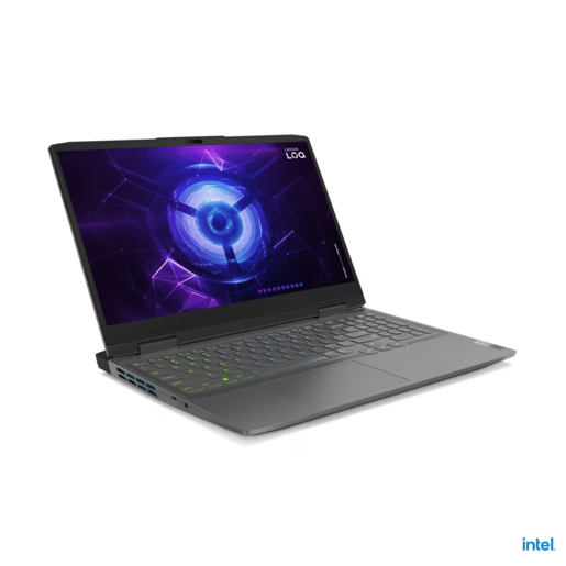 Laptop Lenovo Gaming LOQ 15IRH8, 82XV00RQSC, 15,6 FHD IPS 144Hz, Intel Core i5-13420H, 16GB RAM, 1TB PCIe NVMe SSD, NVIDIA GeForce RTX 3050 6GB, FreeDOS