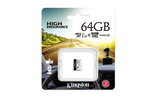 Kingston microSD 64GBHigh Endurance microSD,95MB/s,30MB/s
