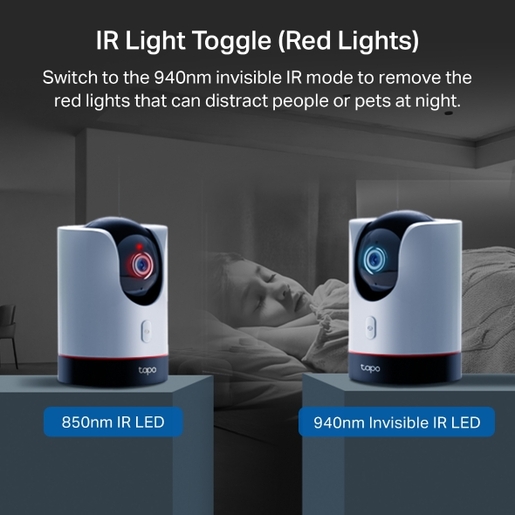 TP-Link Tapo C225 Pan/Tilt AI Home Security Wi-Fi Camera, 2K QHD (2560x1440), 2.4 GHz